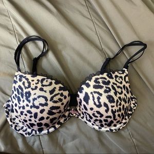 VS Very Sexy Push Up Purple Ruffle Leopard 32DD
